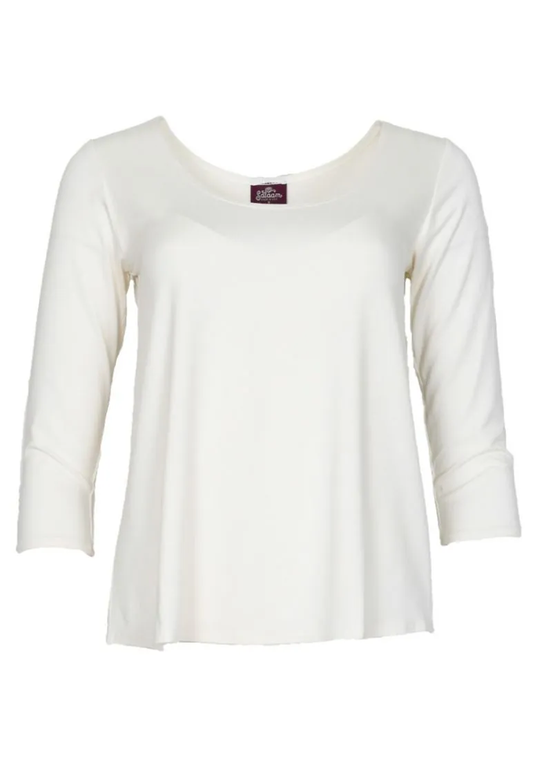 3/4 Sleeve Cora Top | Ivory