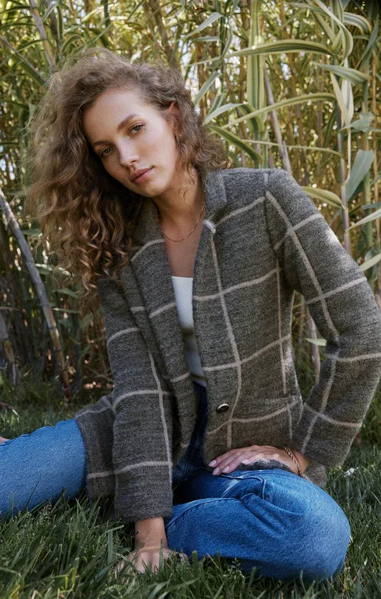 Anna Plaid Blazer