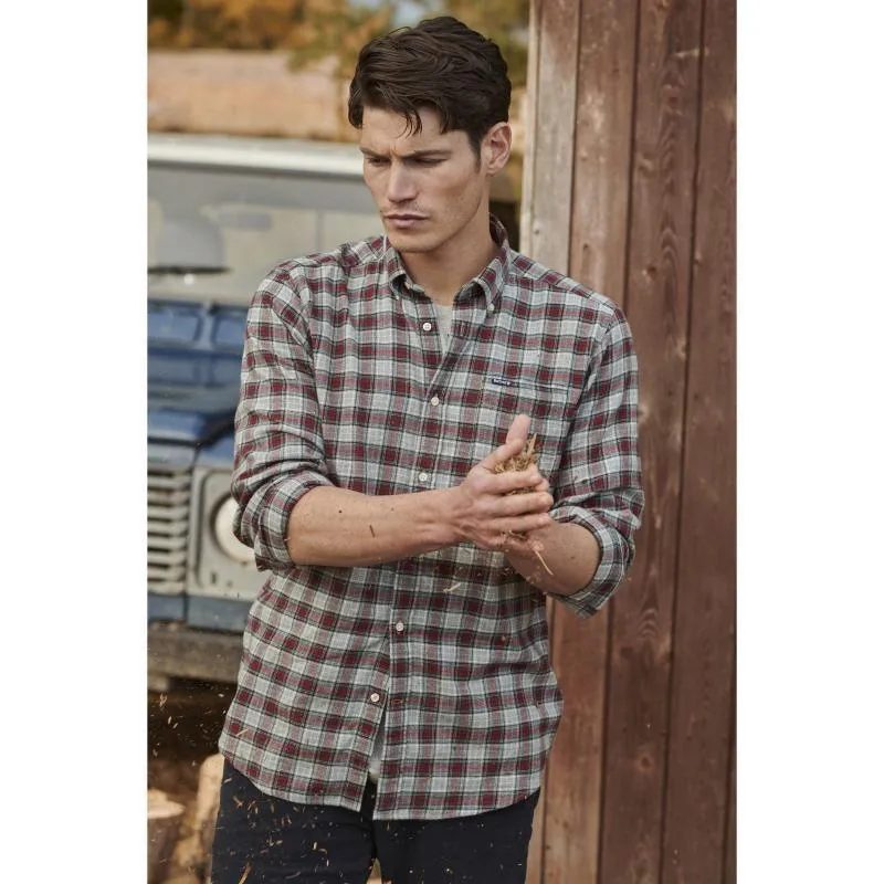 Barbour Alderton Tailored Mens Shirt - Grey Marl