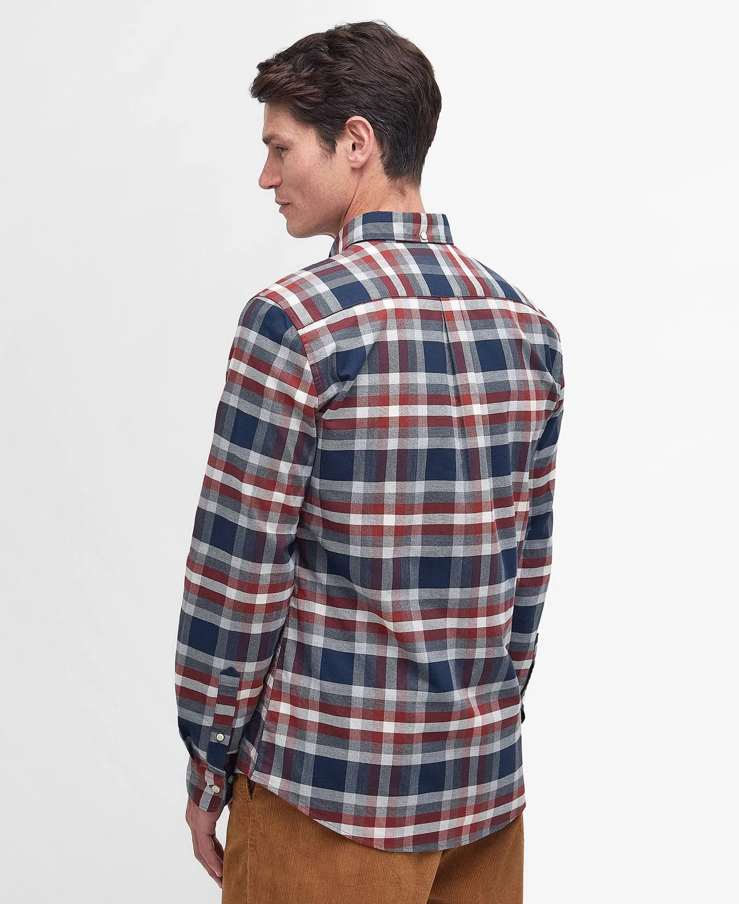 Bowmont Tailored Shirt - Fired Brick