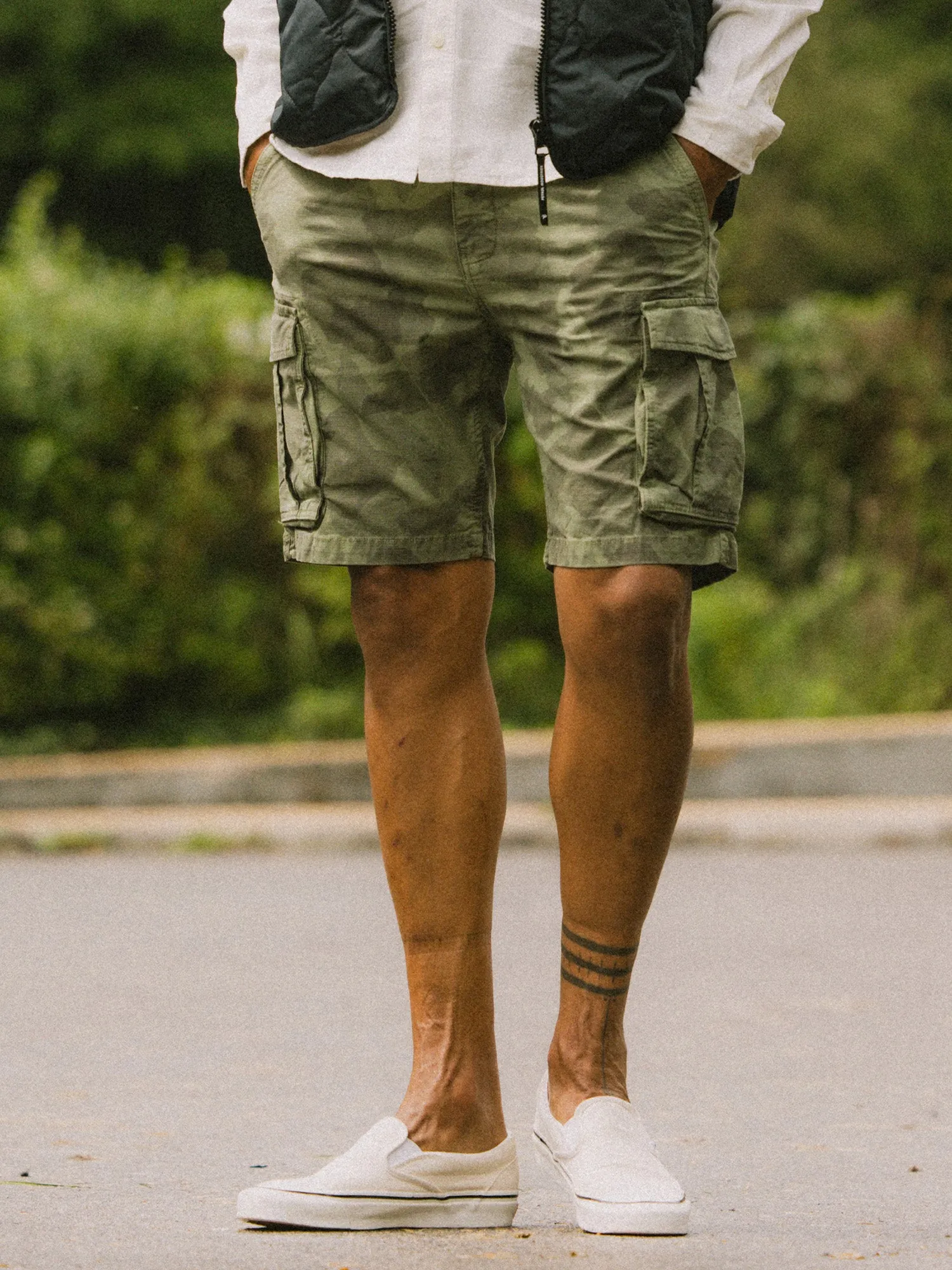 Camouflage Cargo Shorts Wavelet