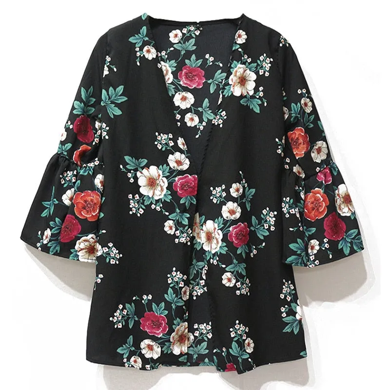 Chiffon Blouses Women Tops and