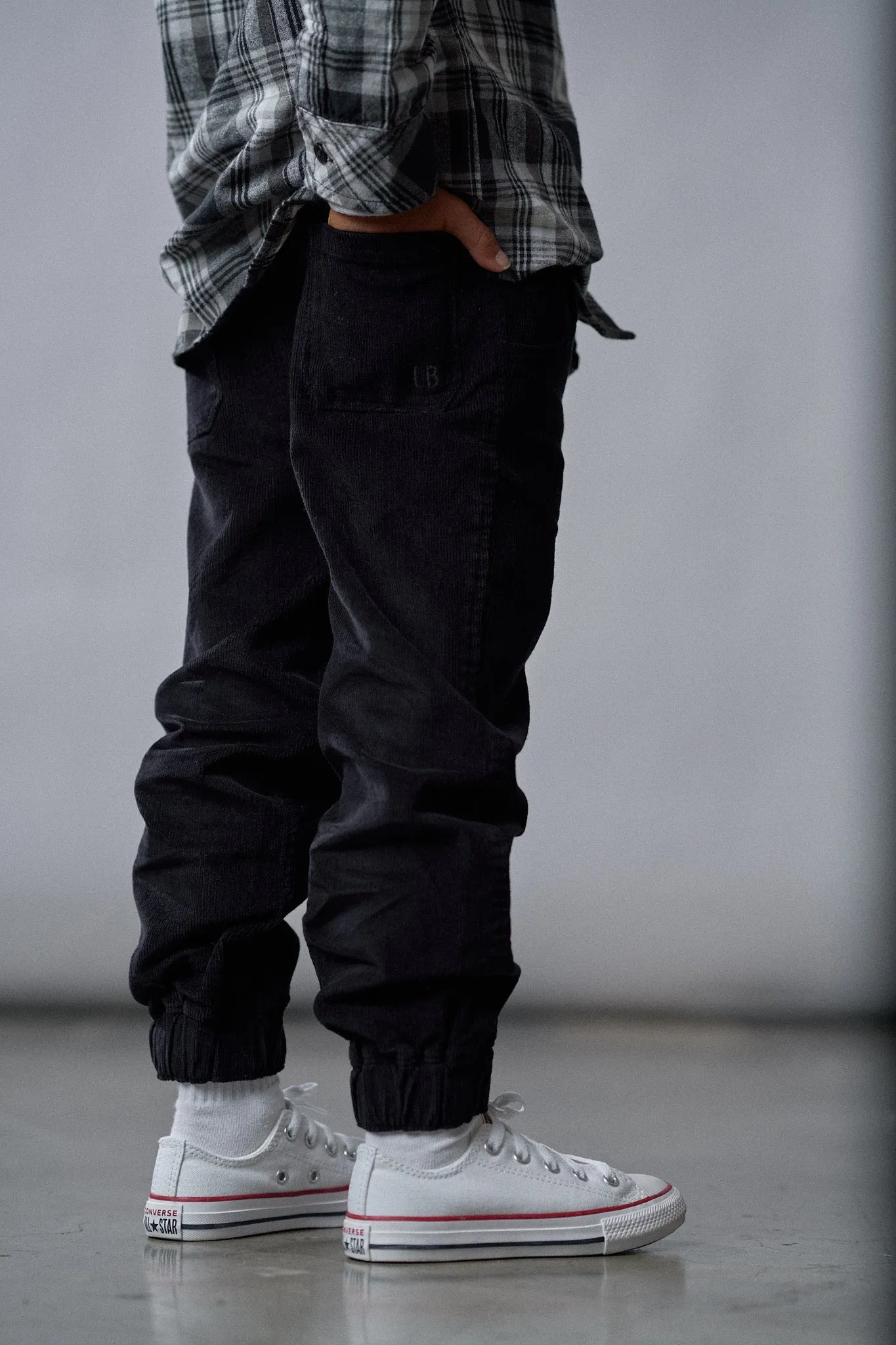 Corduroy Jogger - Black