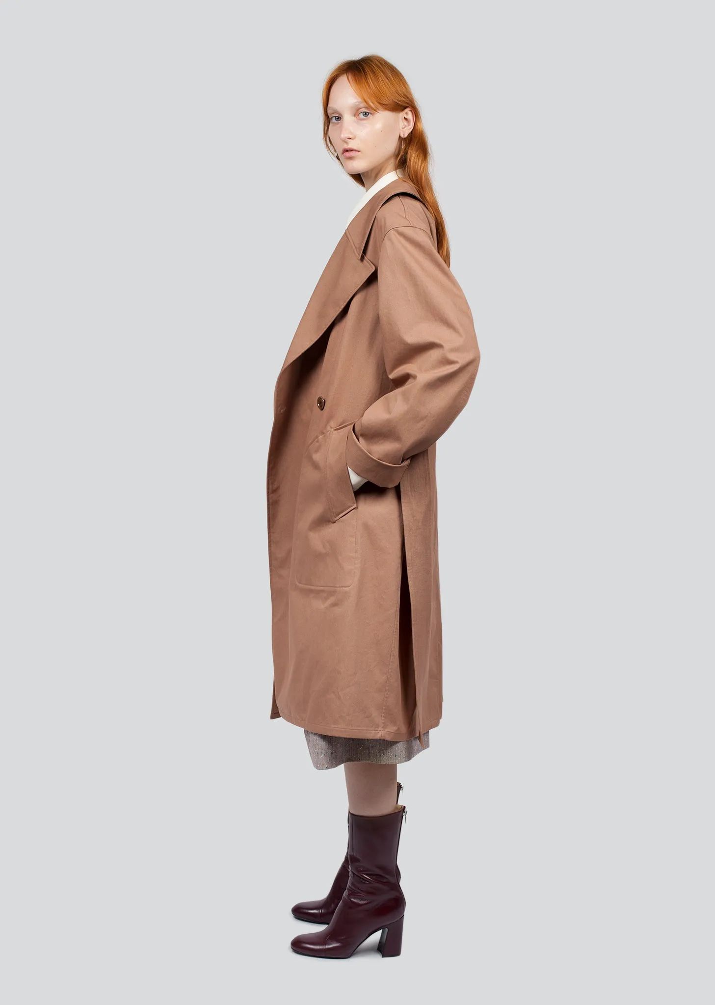 Cotton Twill Trench Coat