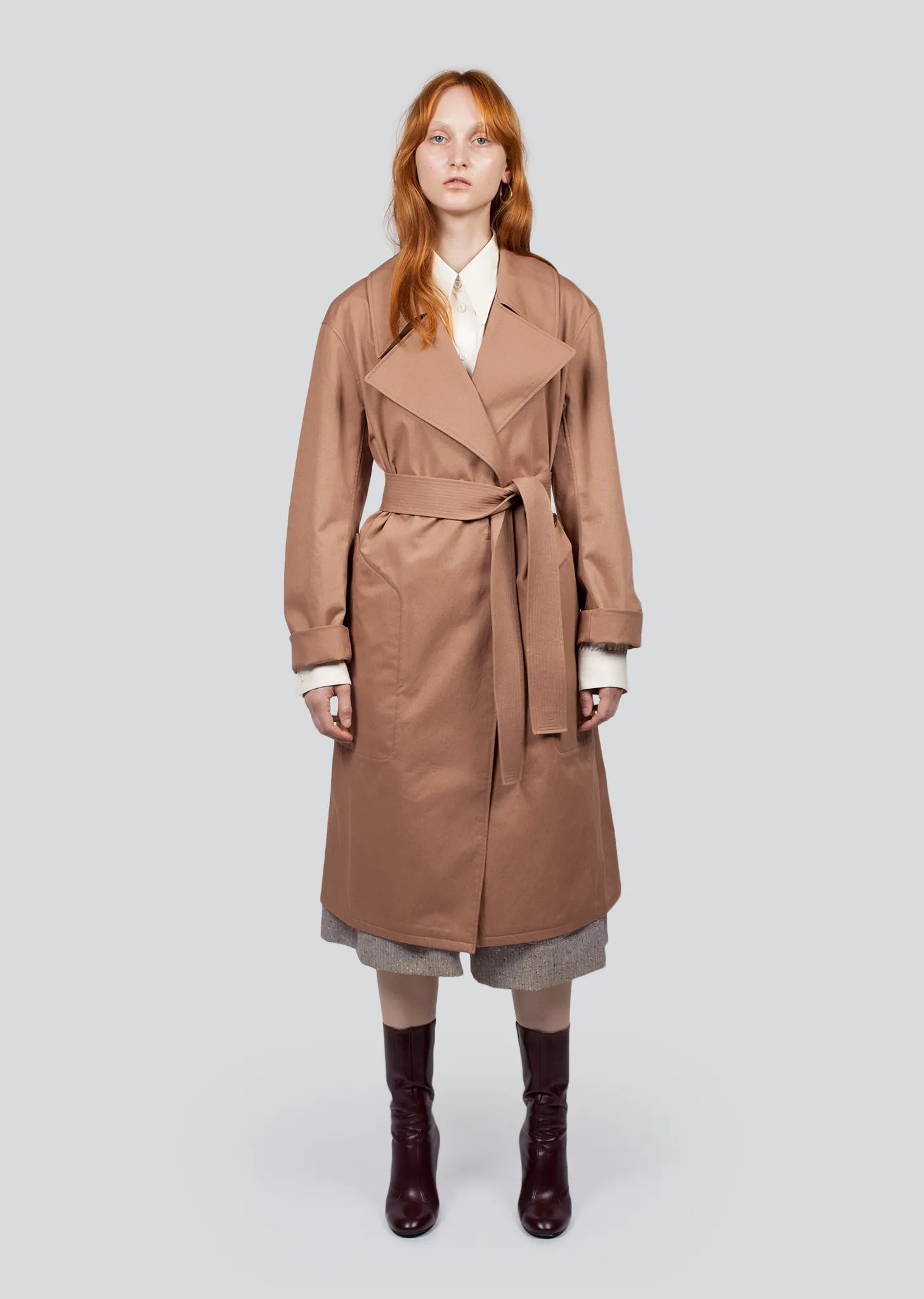 Cotton Twill Trench Coat