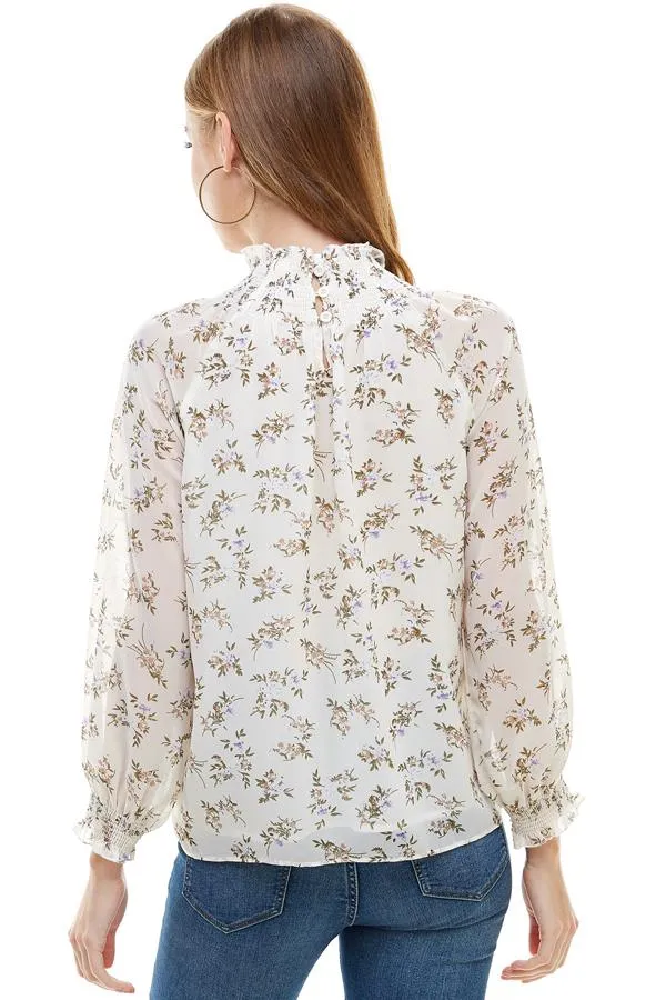 DITSY FLORAL LONG SLEEVES BLOUSE