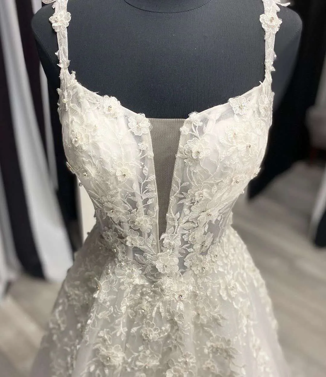 Elegant Ivory Lace Prom Dresses, Wedding Dresses, Popular Prom Dresses, 2020 Prom Dresses