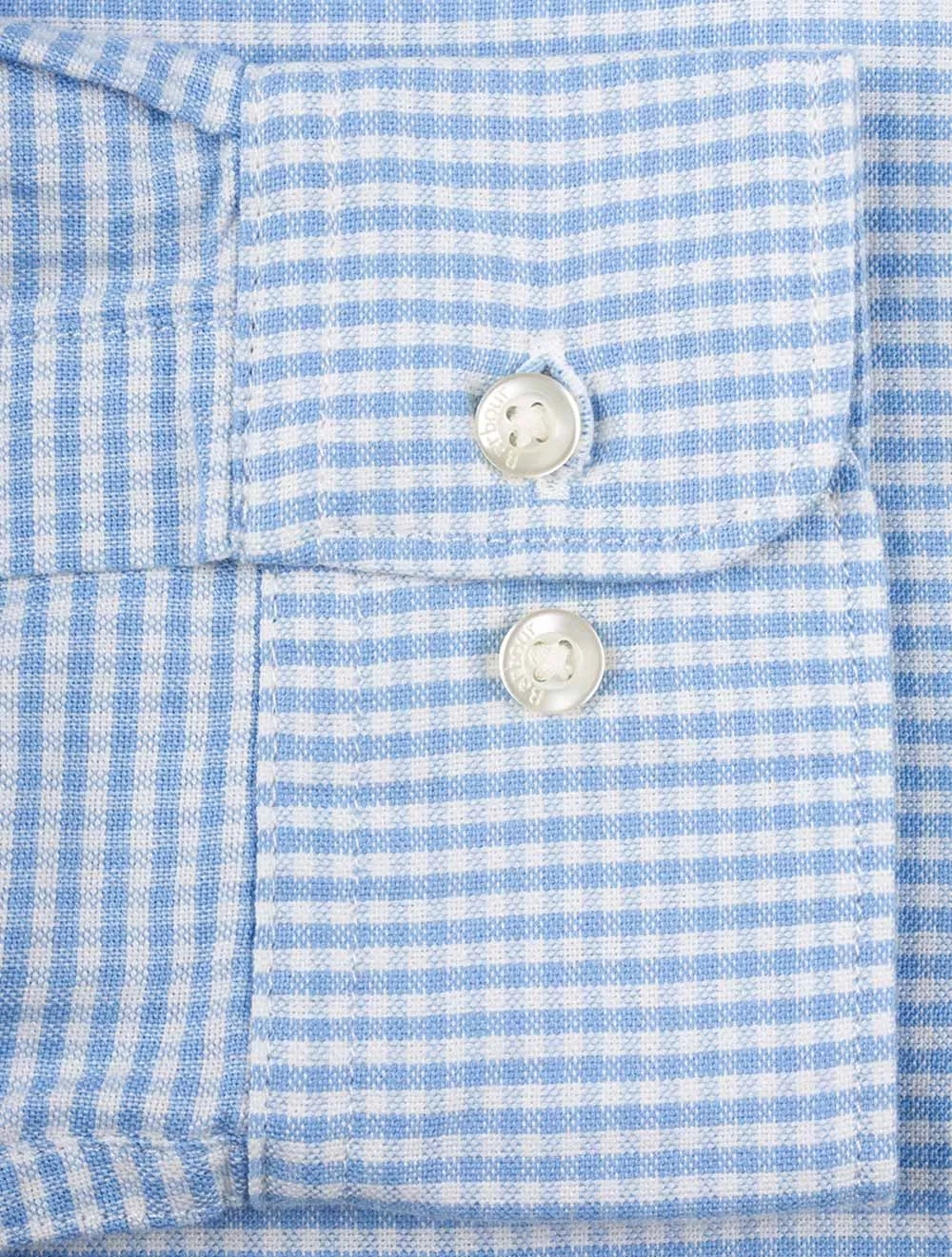 Gingham Oxtown Tailored Shirt Blue