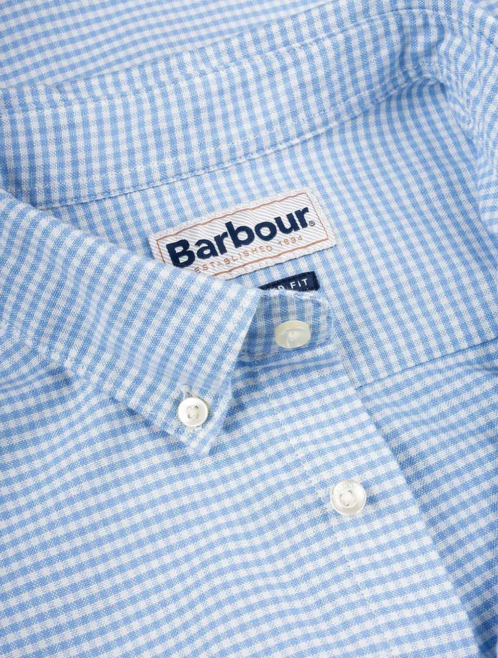 Gingham Oxtown Tailored Shirt Blue