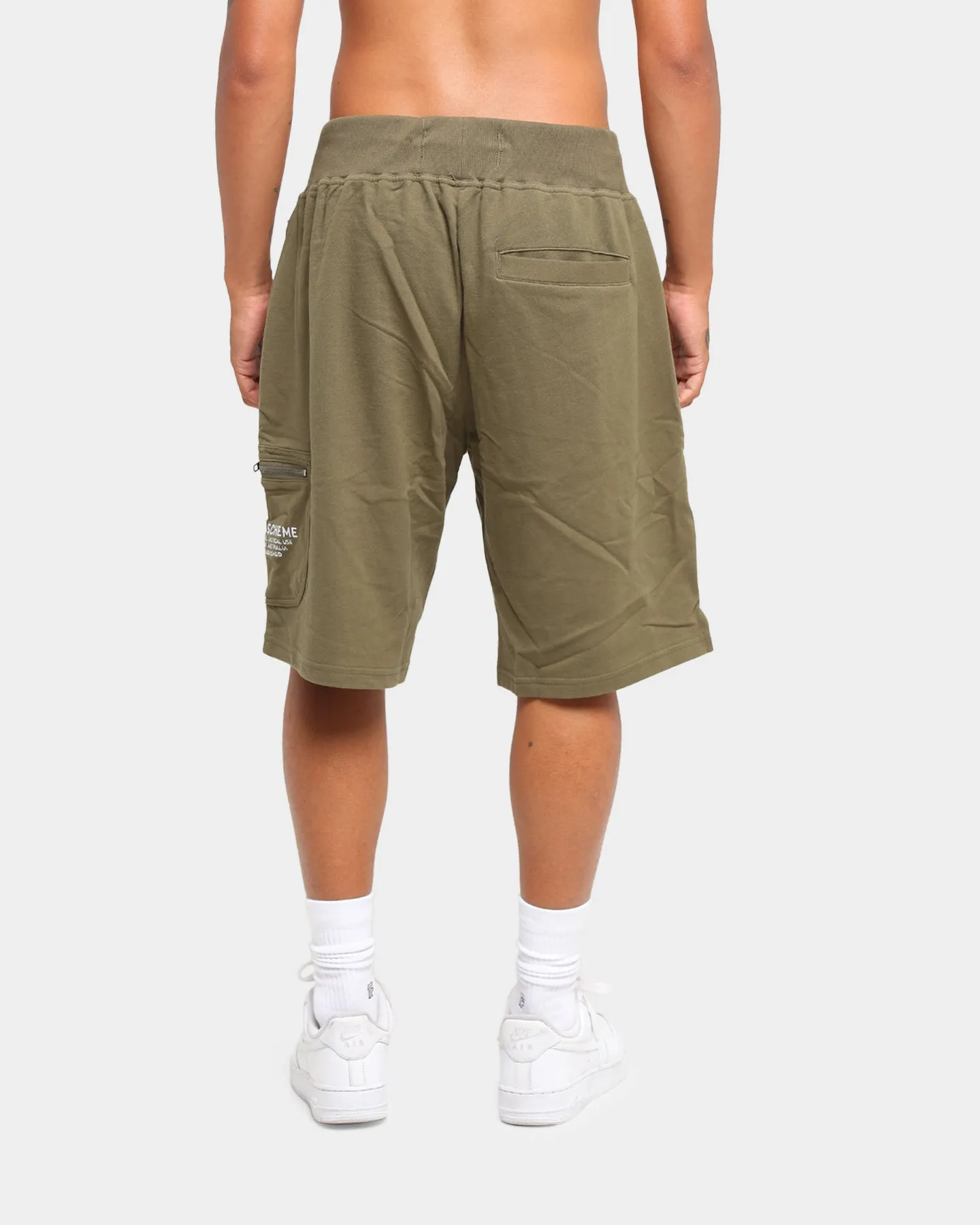 Grand Scheme Cargo Sweat Shorts Army Green