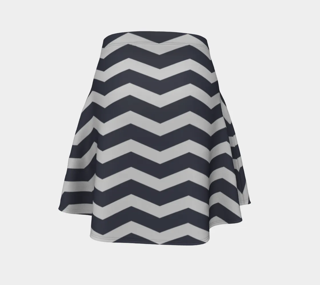 Herringbone Flare Skirt