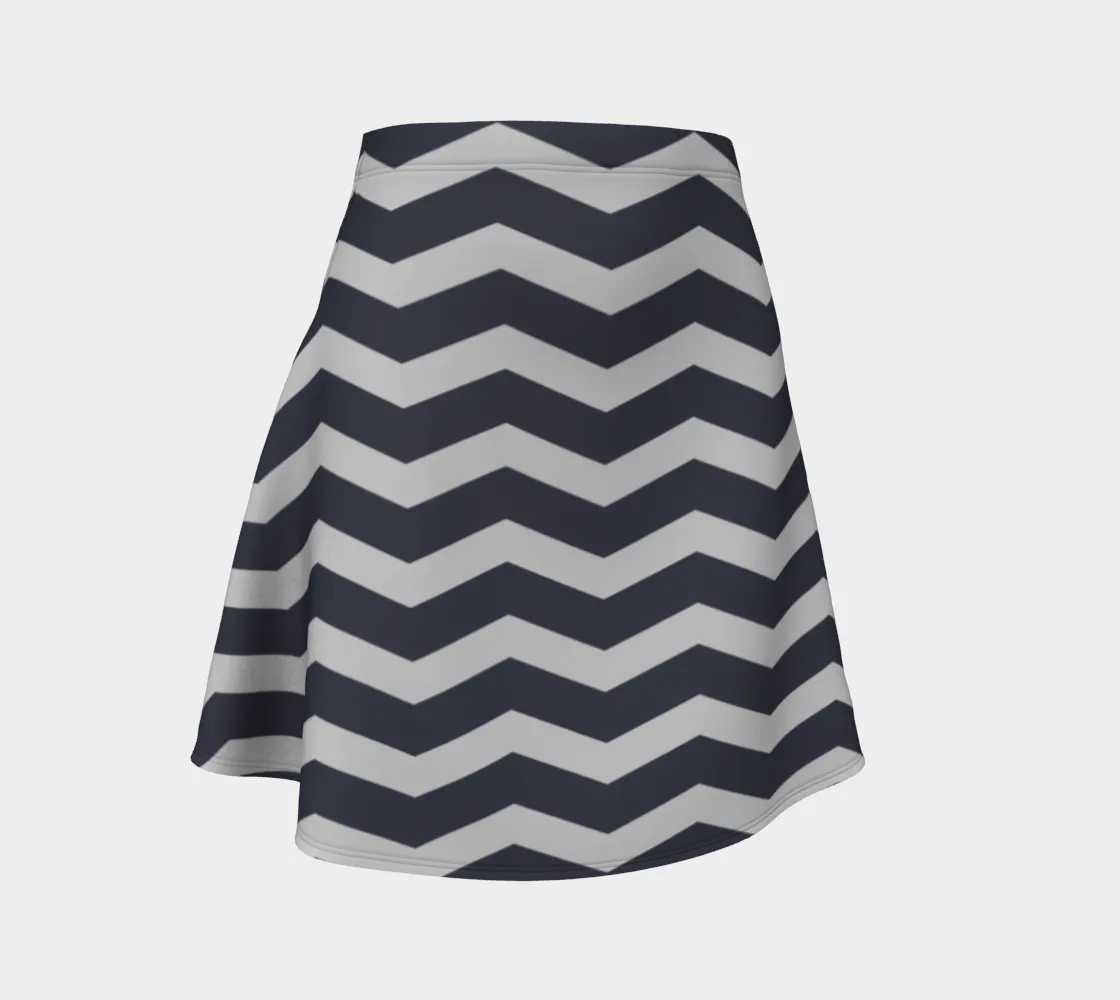 Herringbone Flare Skirt