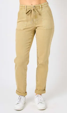 Judy Blue - Khaki Double Cuff Jogger