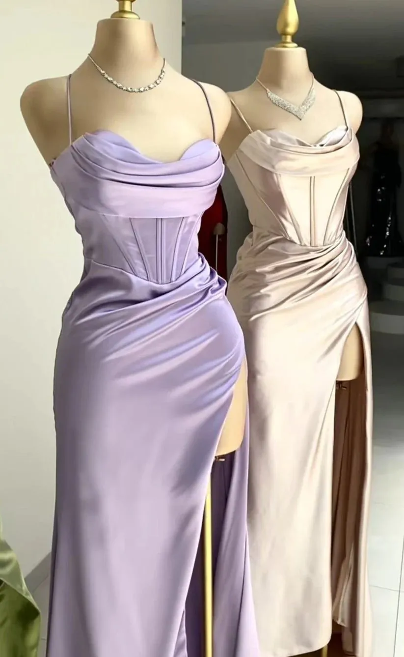 kamahe Lilac Long Prom Dresses Party Evening Gowns