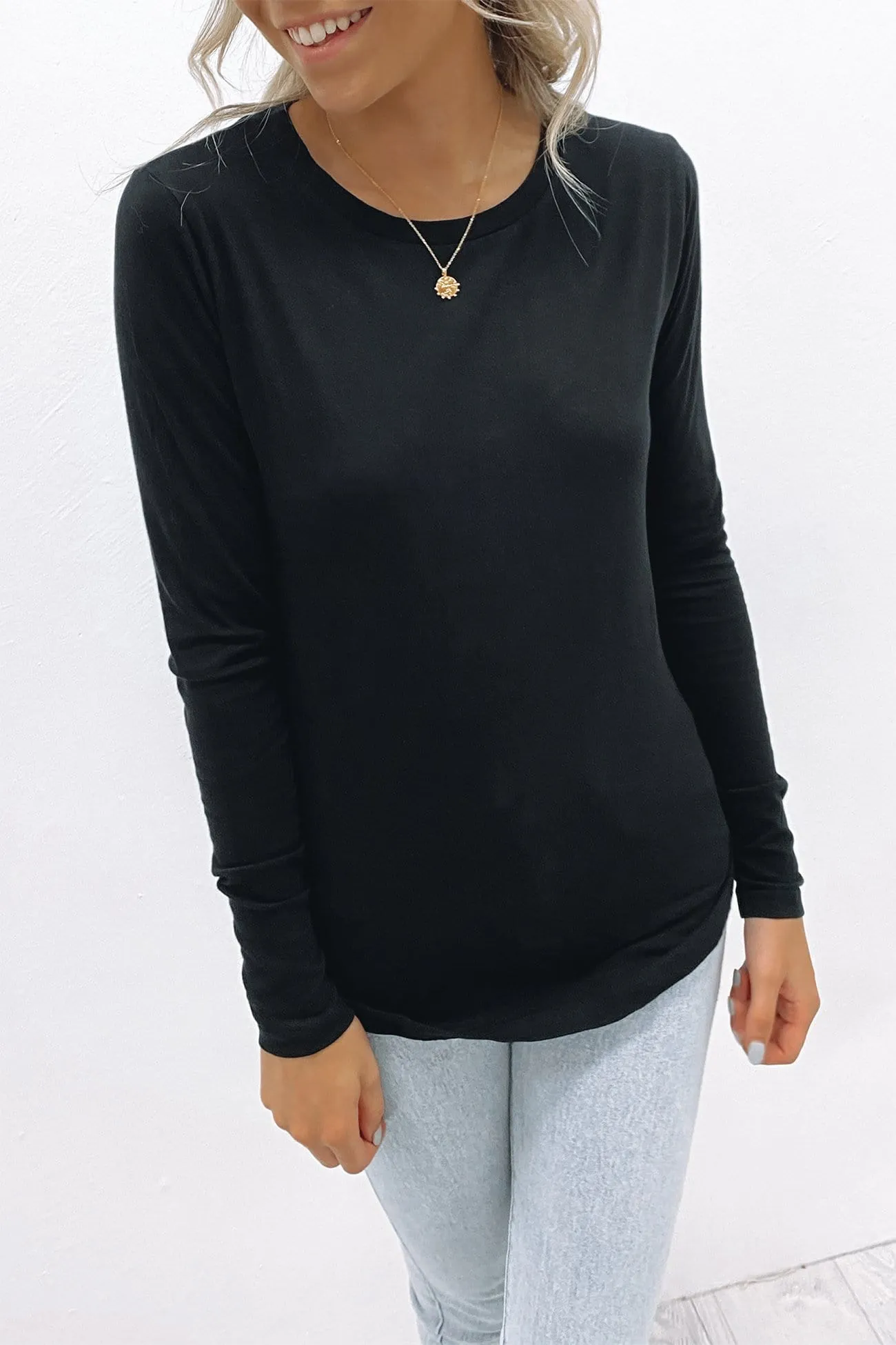 Kara Long Sleeve Tee Black