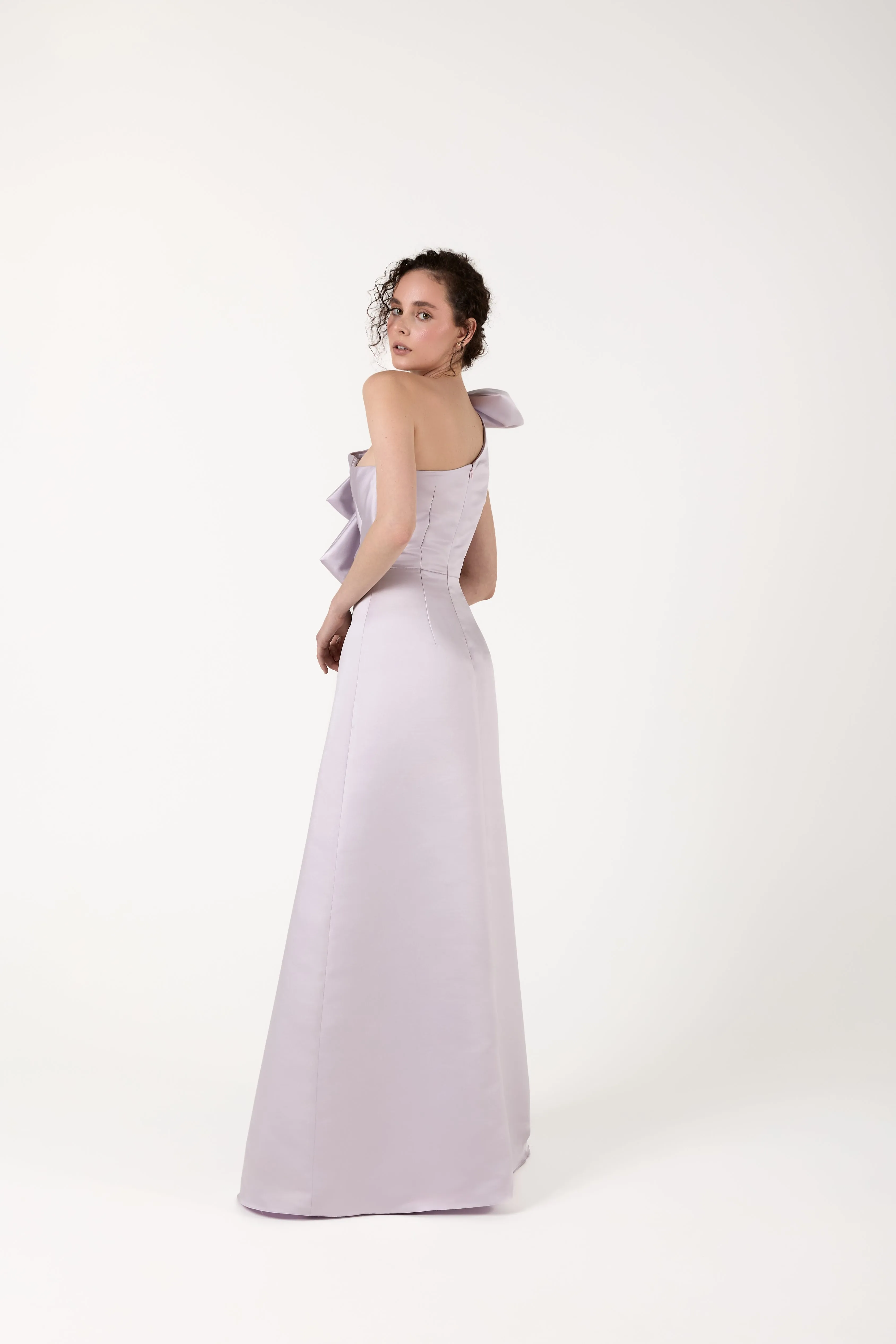 Lilac dress with a bow Drop 018