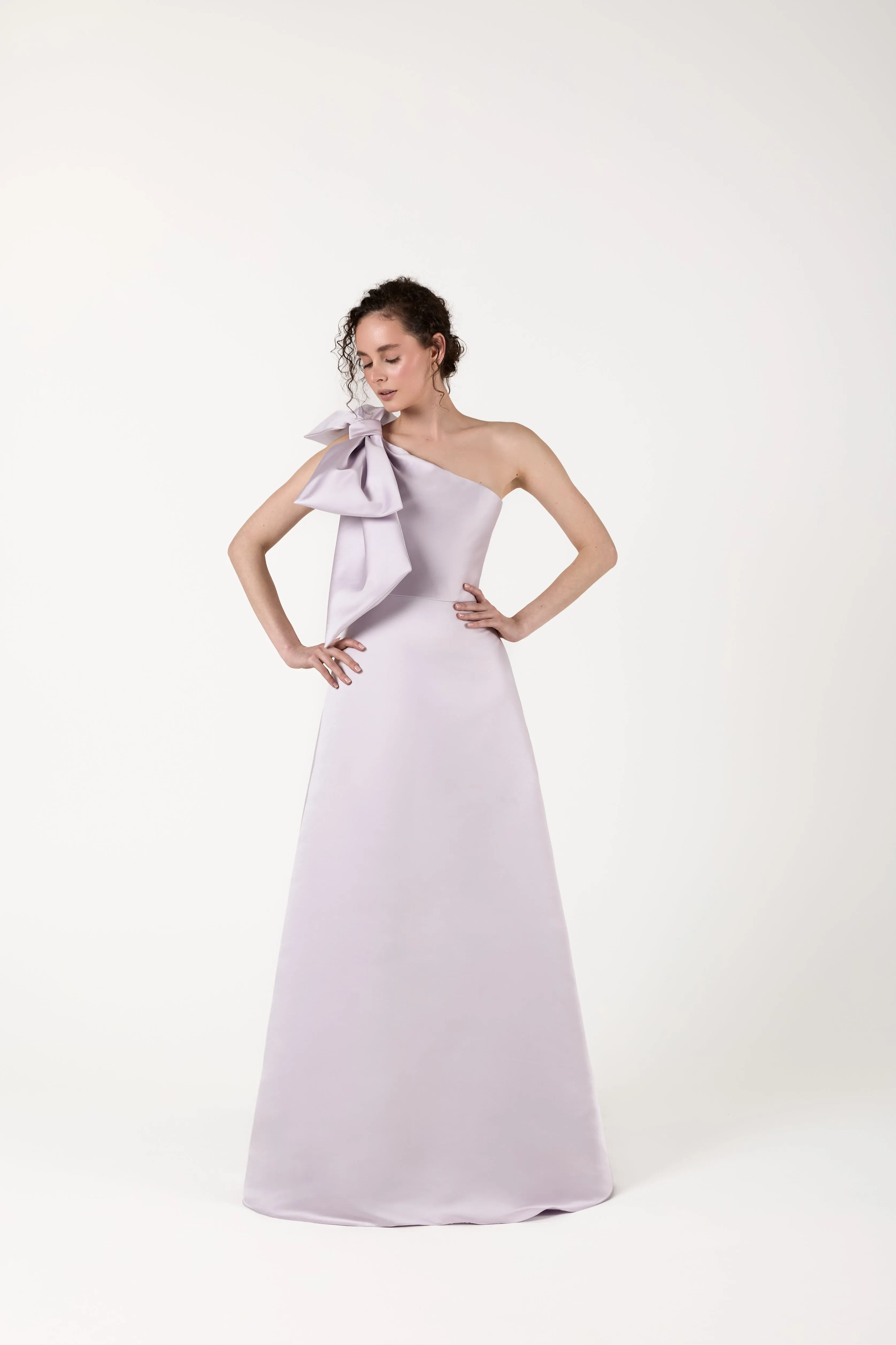 Lilac dress with a bow Drop 018