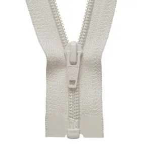 Nylon Open End Zip - 36cm - Ivory