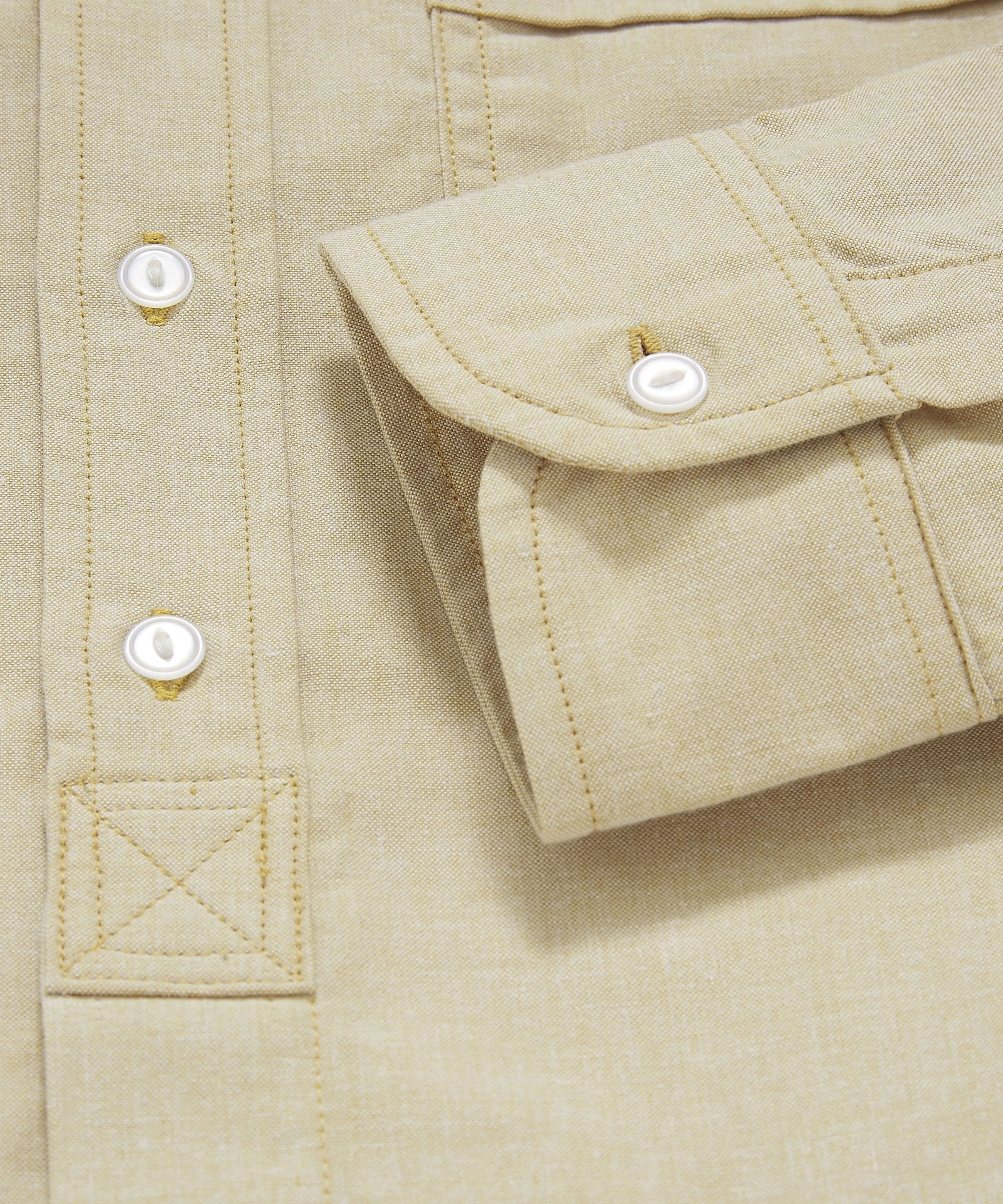 Placket Shirt - Tan