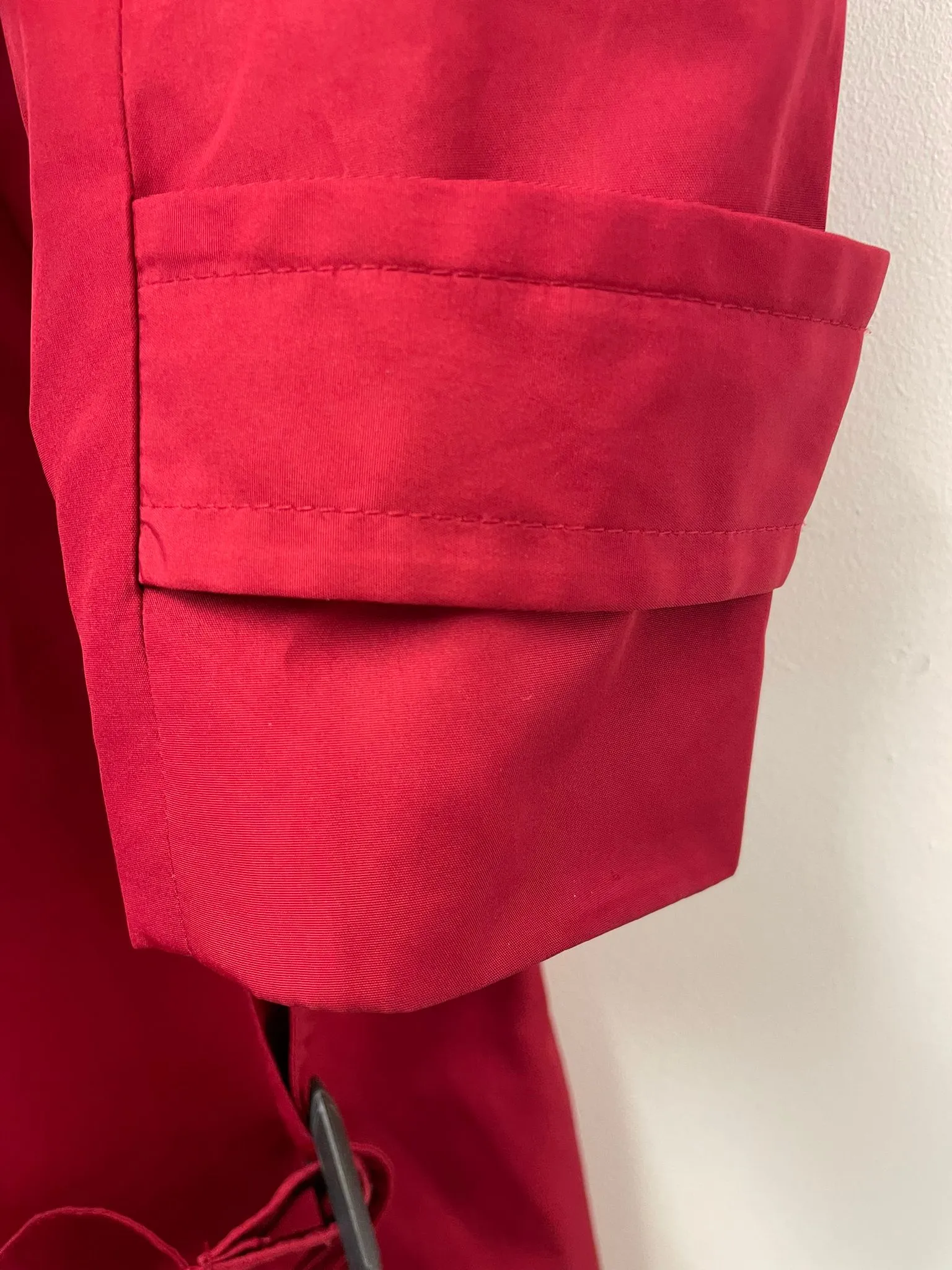 Ralph Lauren Red Trench Coat Large