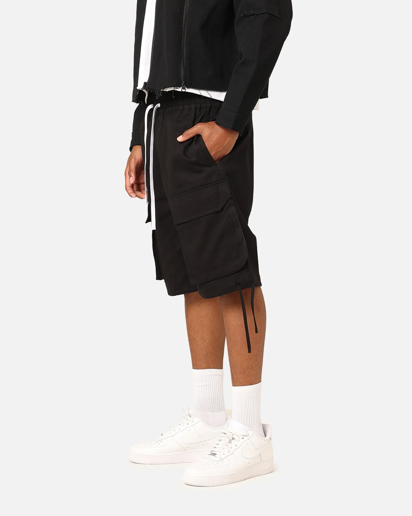 Saint Morta Dept Cargo Shorts Black