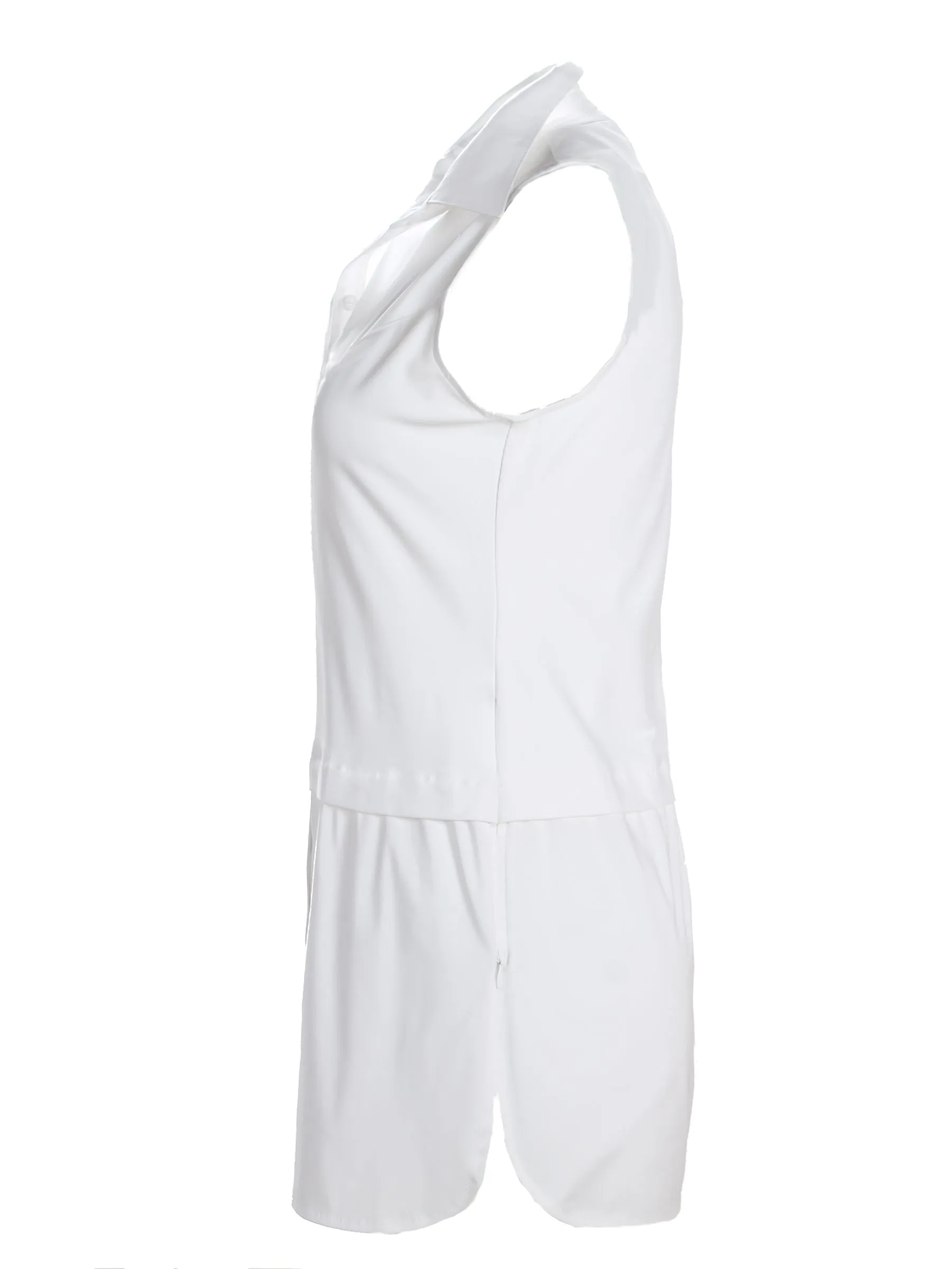 Sleeveless Layering Tank White