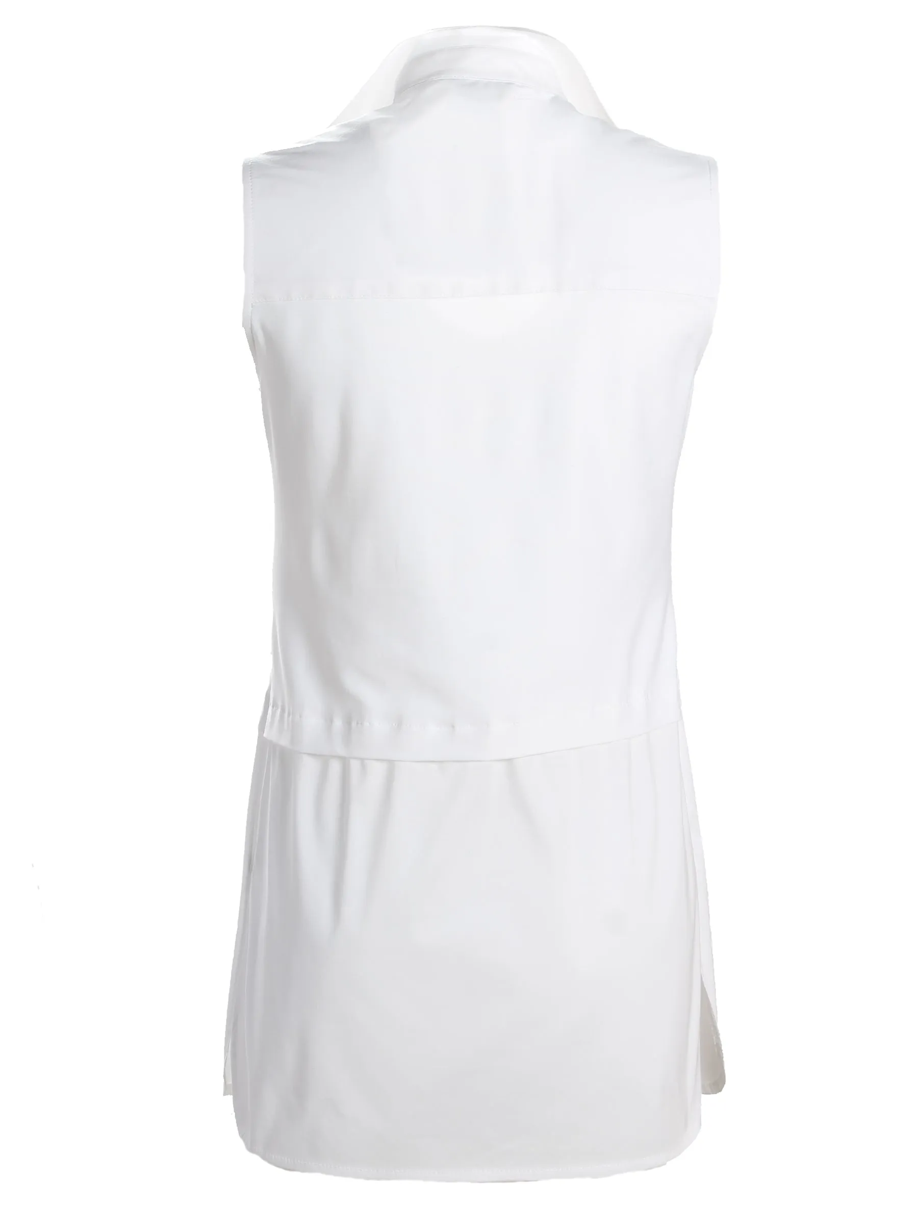 Sleeveless Layering Tank White