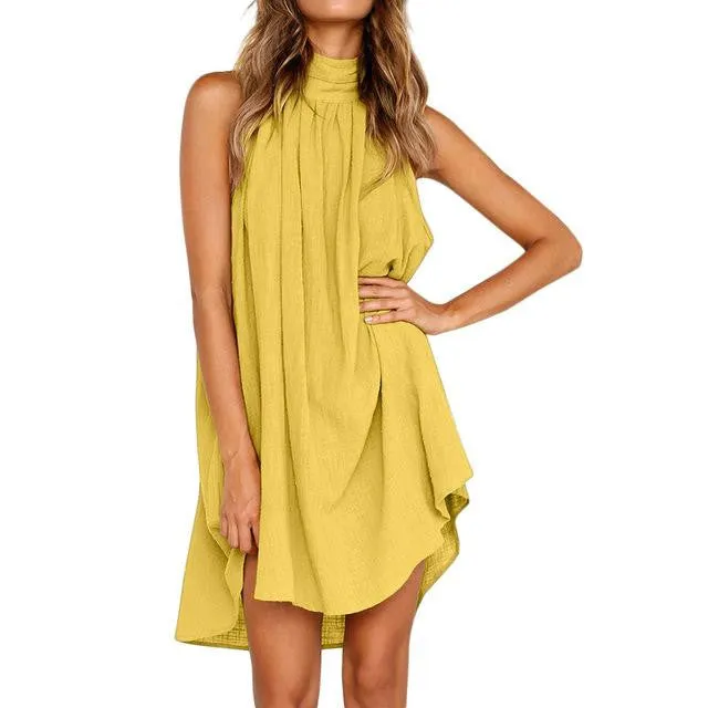 Summer Beach Sleeveless Dress