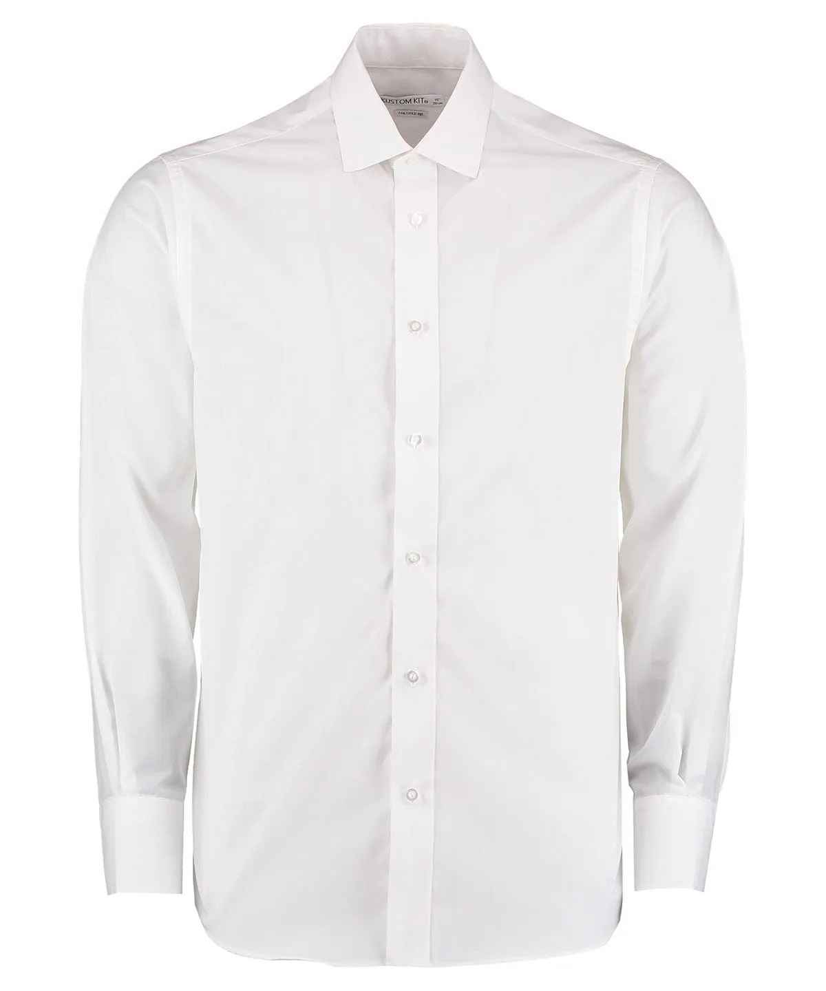 Tailored business shirt long-sleeved (tailored fit) | White