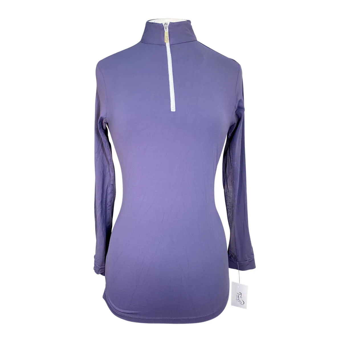 Tailored Sportsman 'Ice Fil' Long Sleeve Shirt in Pansy Purple - Women's Medium