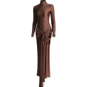 TARSHA Tan Maxi Dress