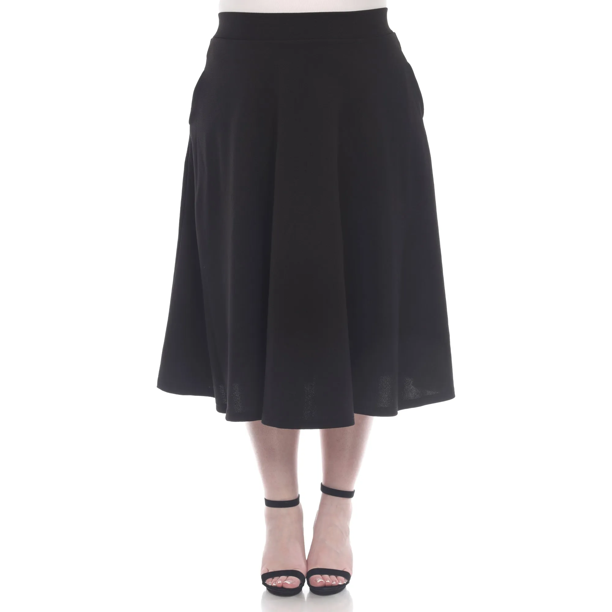 Tasmin Flare Midi Skirts - Plus