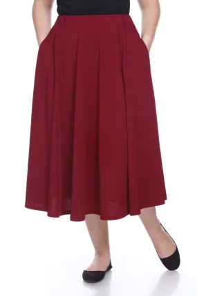 Tasmin Flare Midi Skirts - Plus