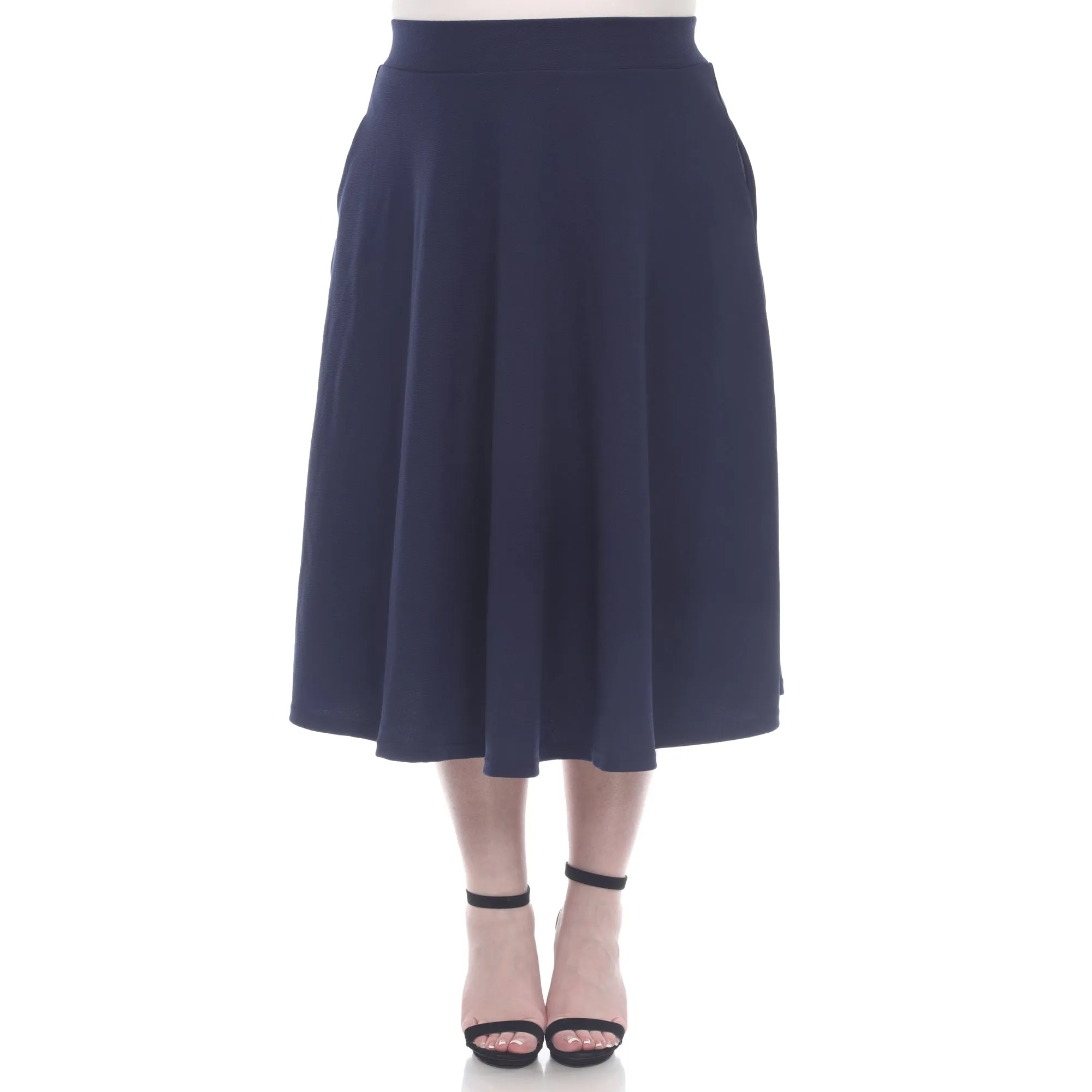 Tasmin Flare Midi Skirts - Plus