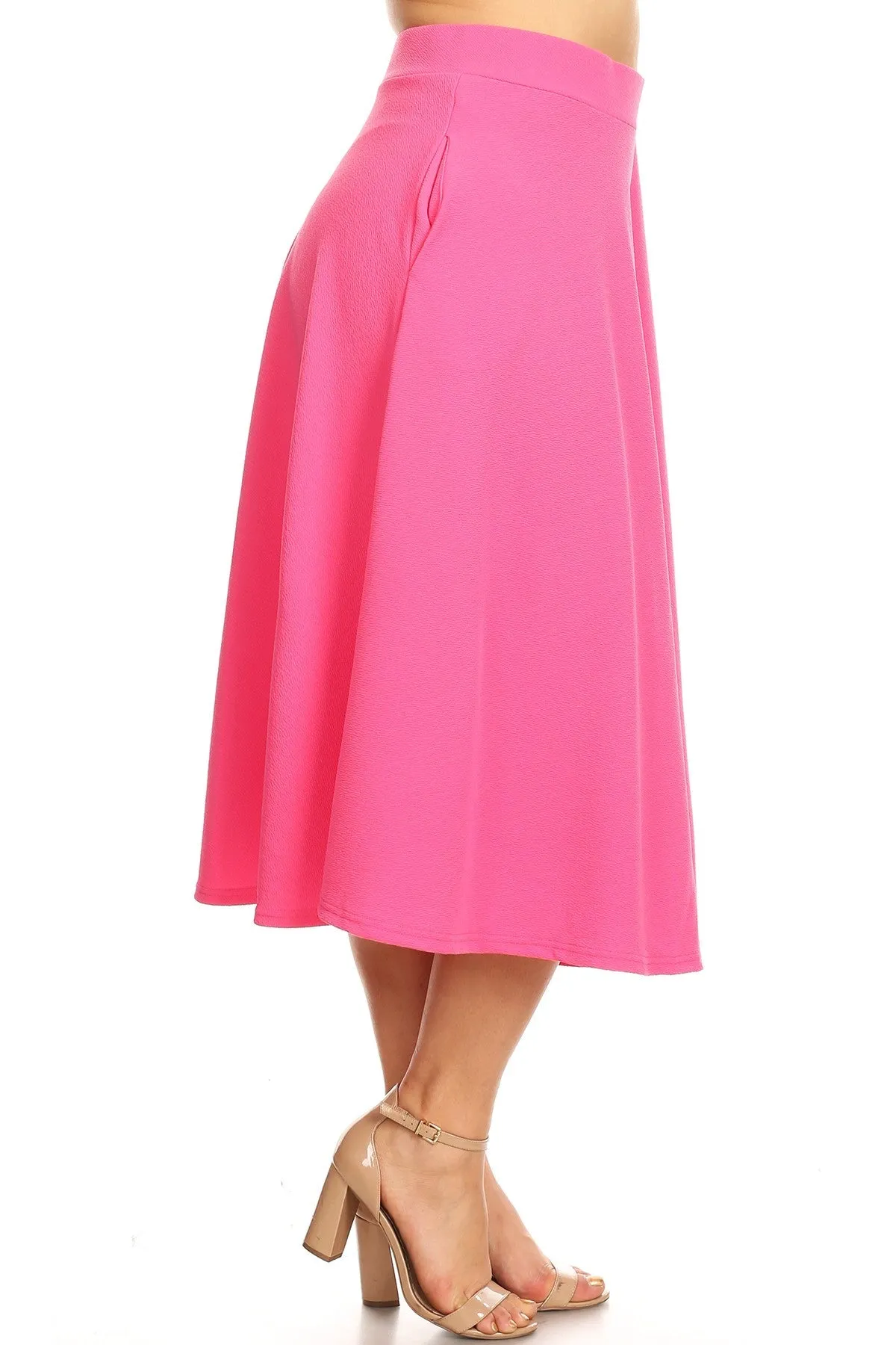 Tasmin Flare Midi Skirts - Plus