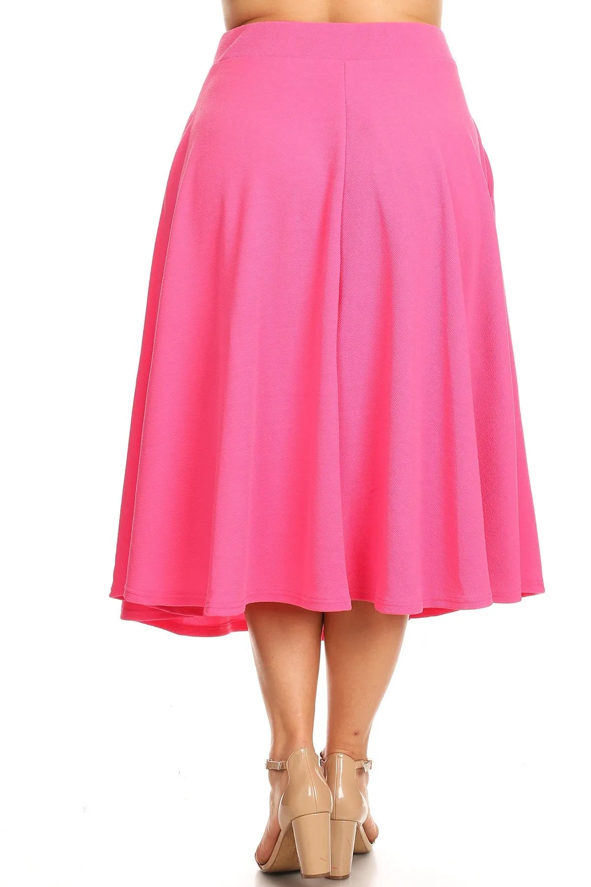 Tasmin Flare Midi Skirts - Plus