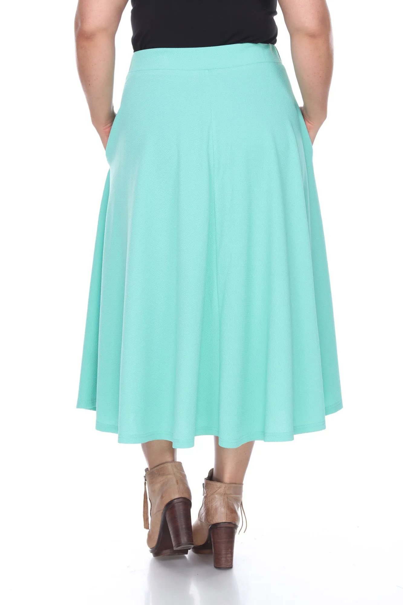 Tasmin Flare Midi Skirts - Plus