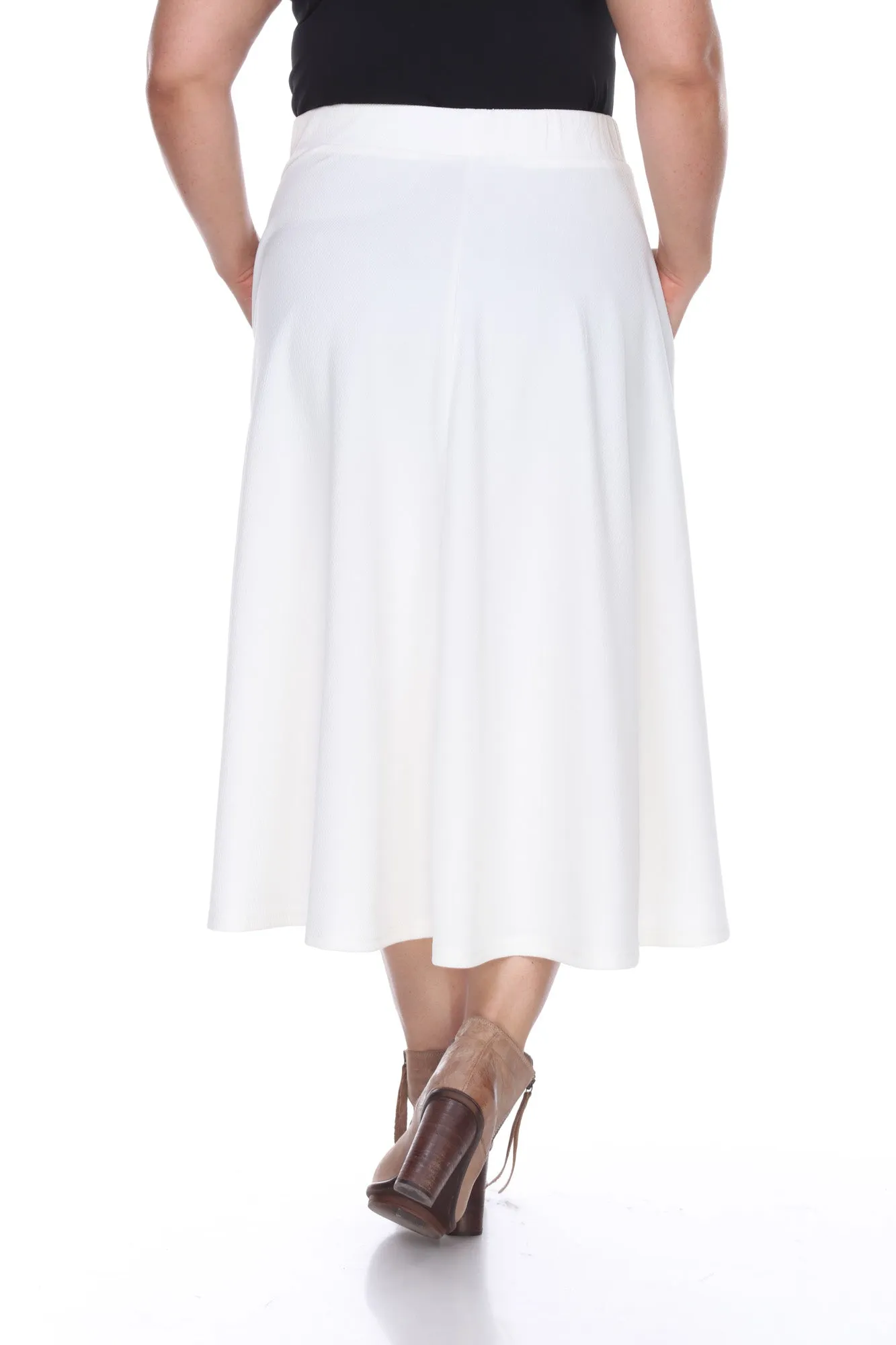 Tasmin Flare Midi Skirts - Plus