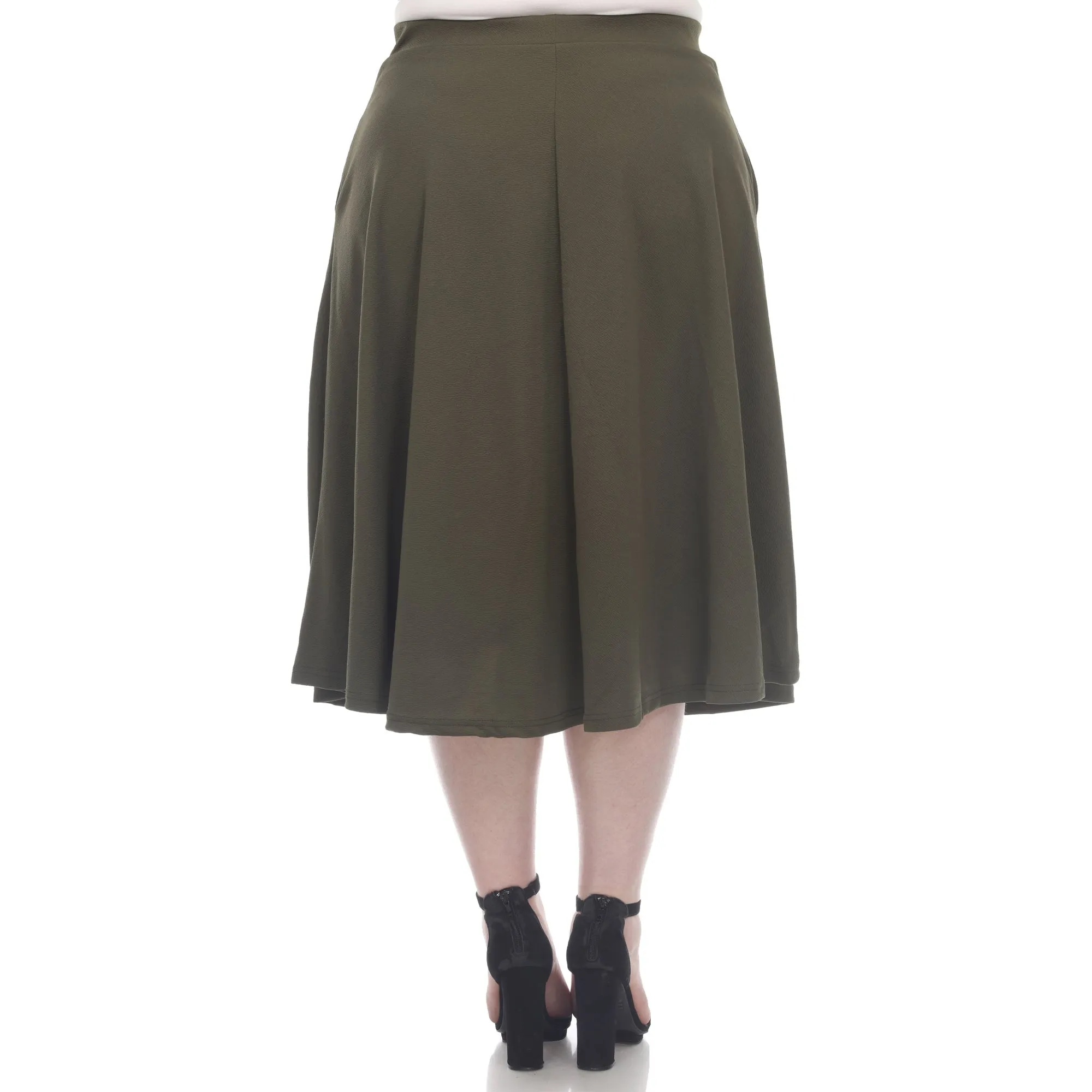 Tasmin Flare Midi Skirts - Plus