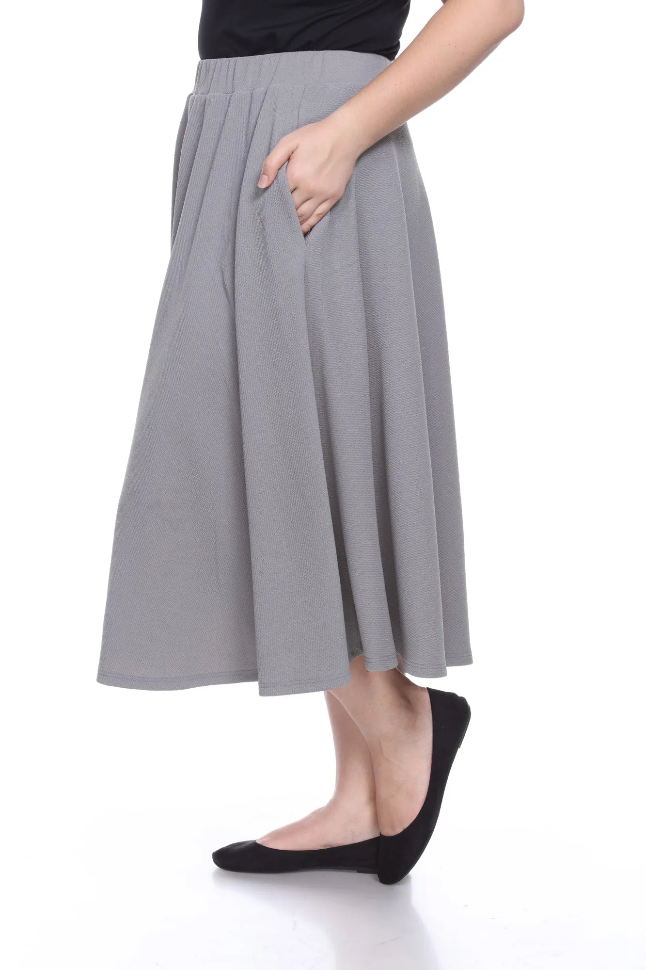 Tasmin Flare Midi Skirts - Plus