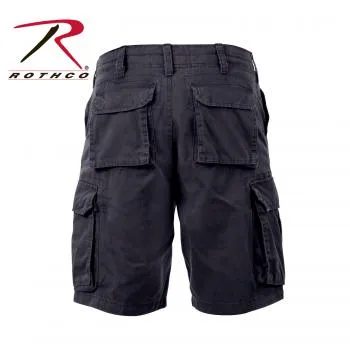 Vintage Style Solid Paratrooper Cargo Shorts