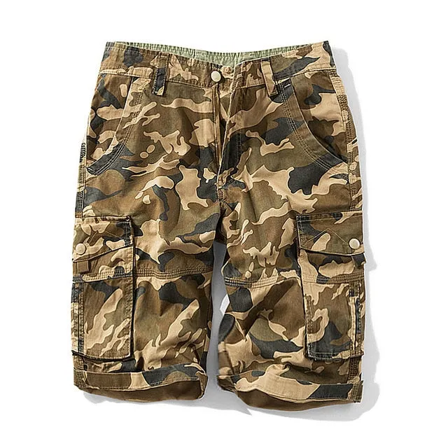 West Louis™ Mens Military Camouflage Cargo Shorts