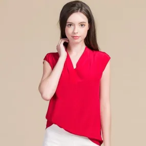 Women Sweet  100% Real Silk Blouses