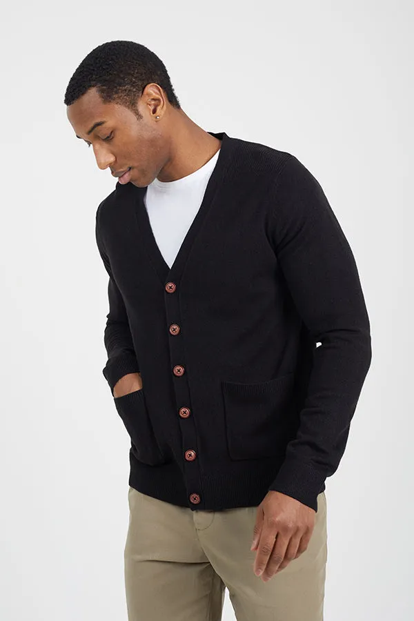 Y-NECK BUTTON THROUGH CARDIGAN